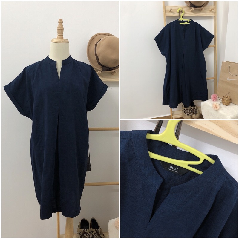 Đầm sơ mi xô linen dưới 65 kg