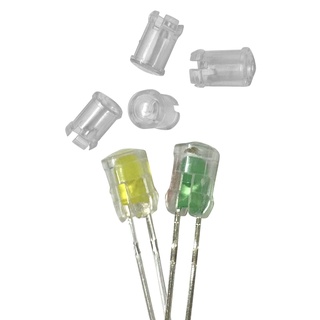 Set 100 Chụp Đèn Led Diode 5mm Trong Suốt