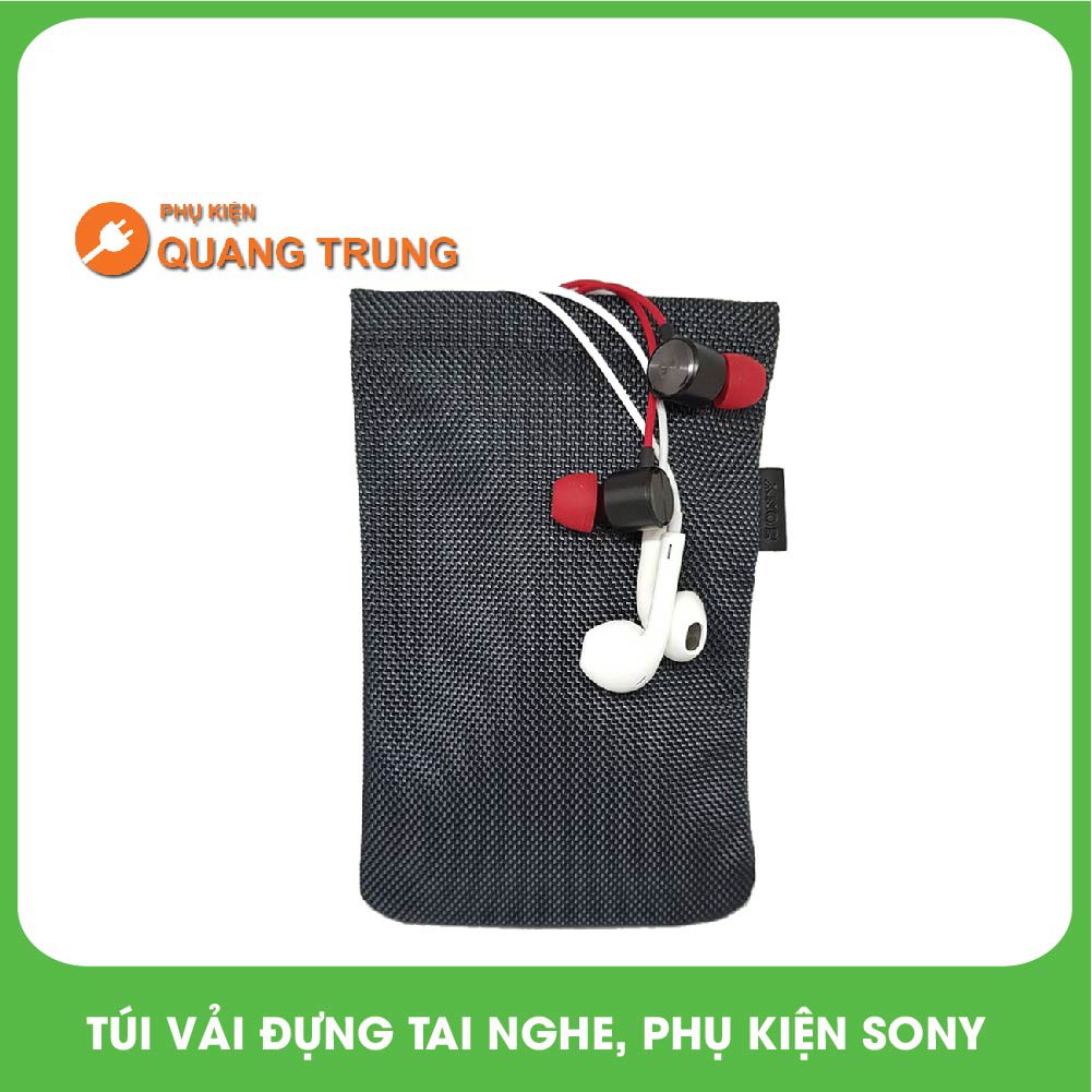 Túi đựng tai nghe Sony, nắp kẹp