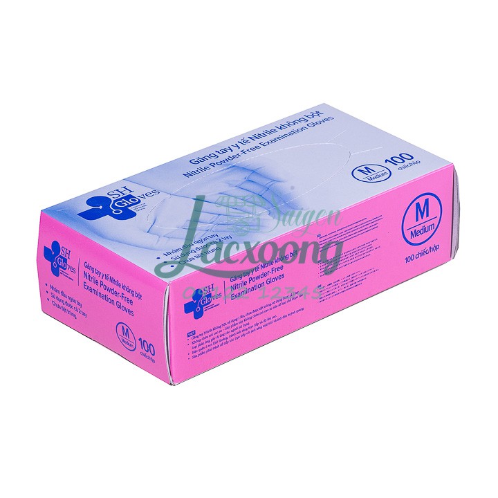 Găng tay y tế không bột màu đen | màu xanh hộp 100 cái | BigBuy360 - bigbuy360.vn