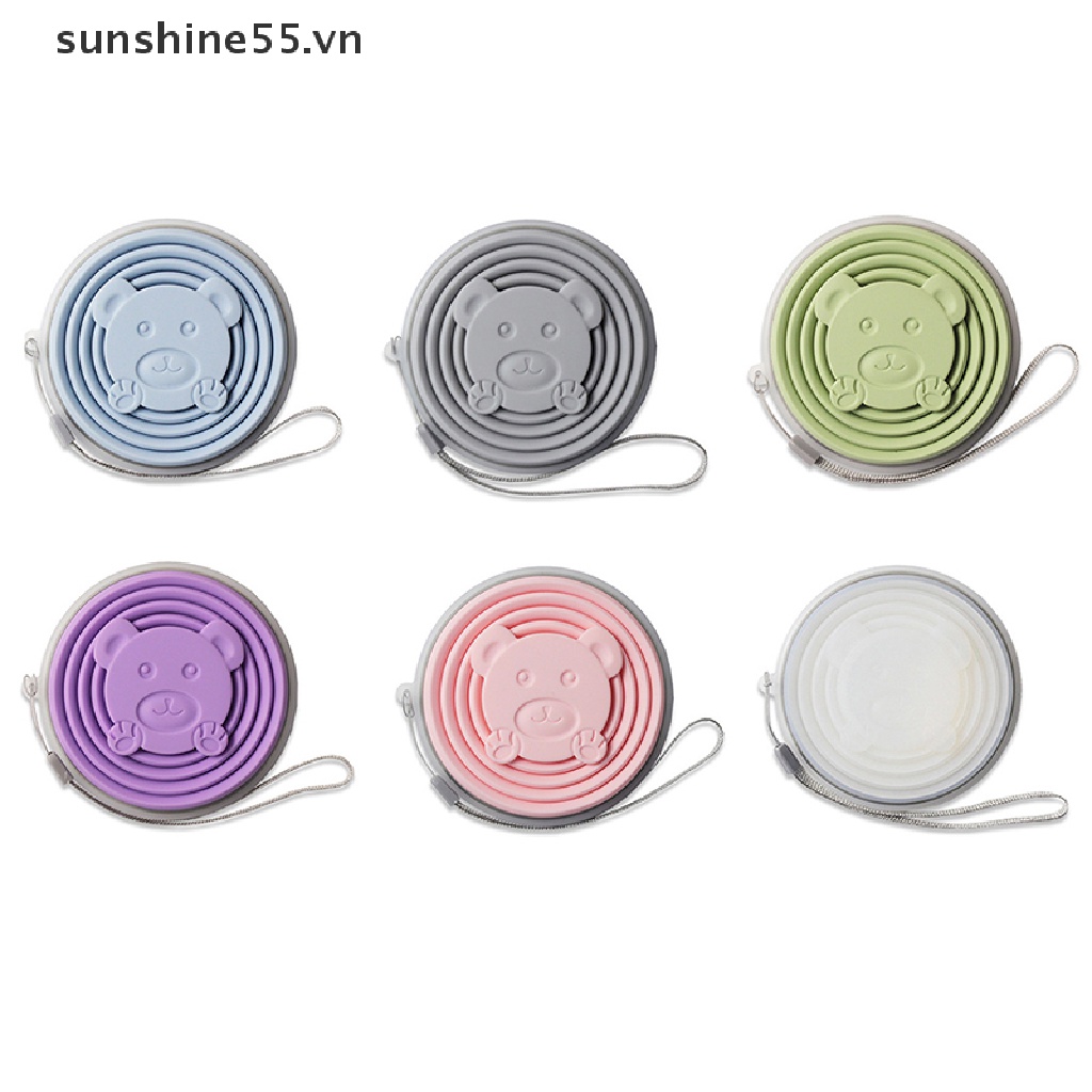 Cốc Uống Nước Bằng Silicone Có Thể Gấp Gọn Tiện Lợi