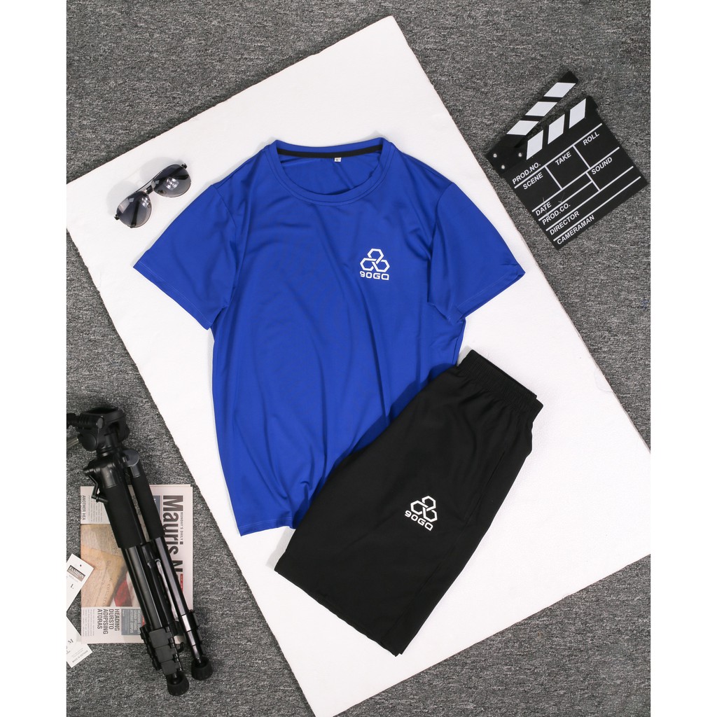 [Mã SR11JUNE5 giảm 20K đơn 50K] Bộ thể thao nam 90GO cổ tròn chất liệu thể thao co giãn, phù hợp nhiều lứa tuổi. | BigBuy360 - bigbuy360.vn