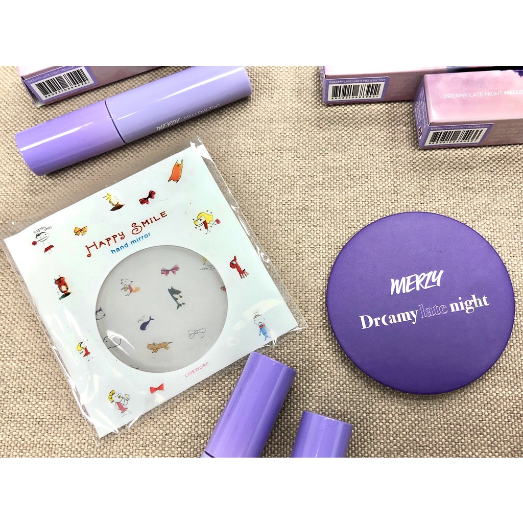 [HB Gift] Gương Tròn Cầm Tay Merzy Dreamy Late Night