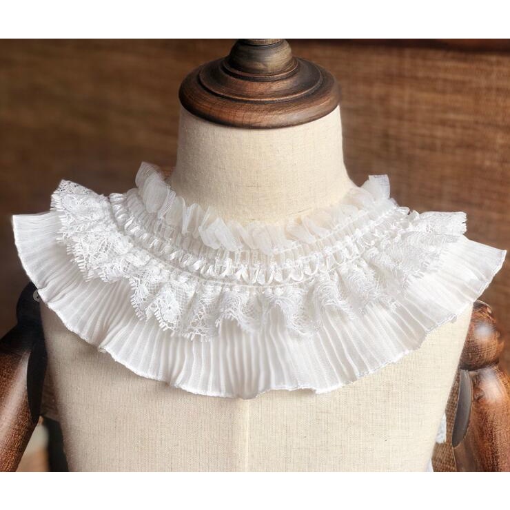 Dây Ruy Băng Vải Voan Phối Ren Co Giãn 9cm Chiều Cao 1 Yard Trang Trí Búp Bê DIY