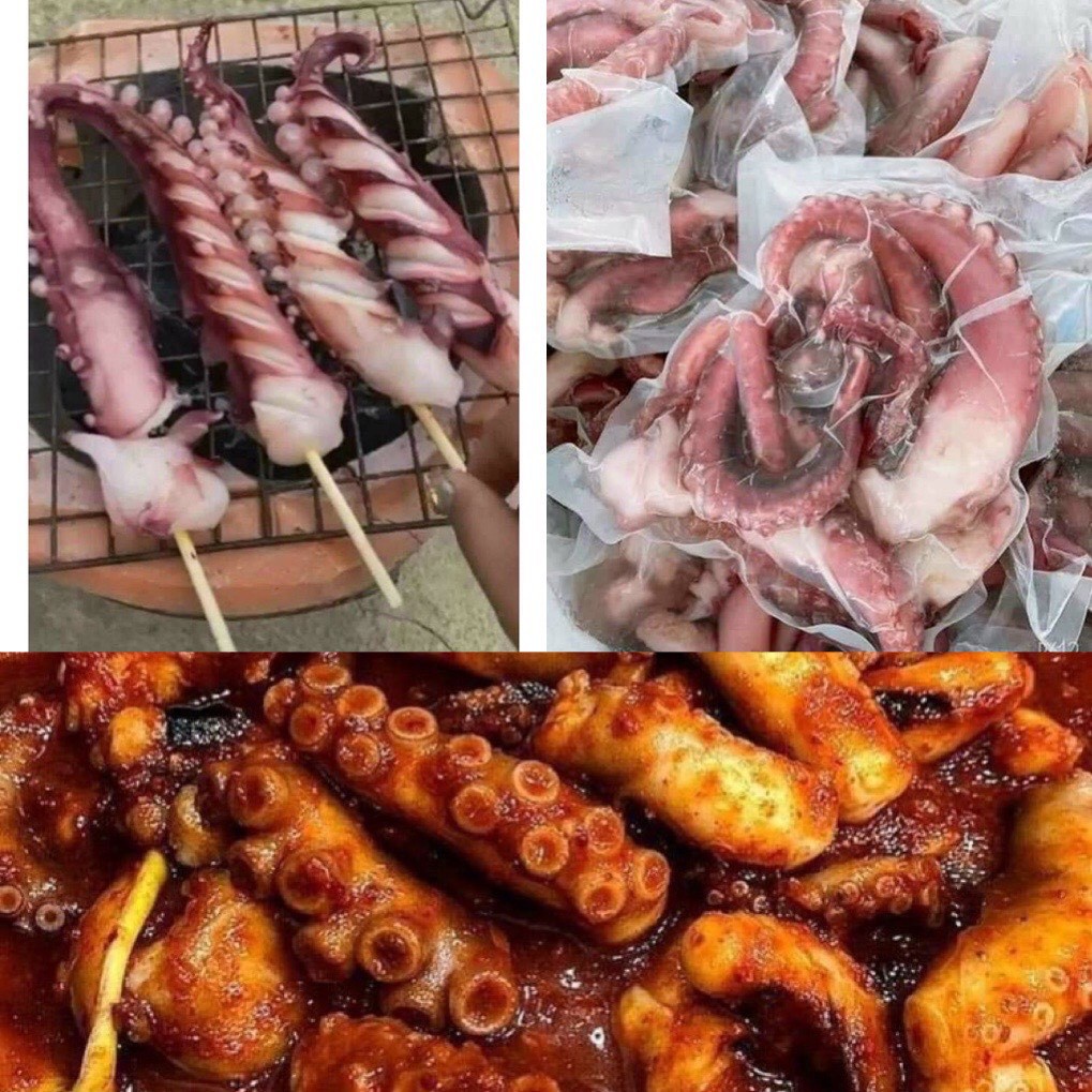 500g Râu bạch tuộc khổng lồ nướng, xào,...
