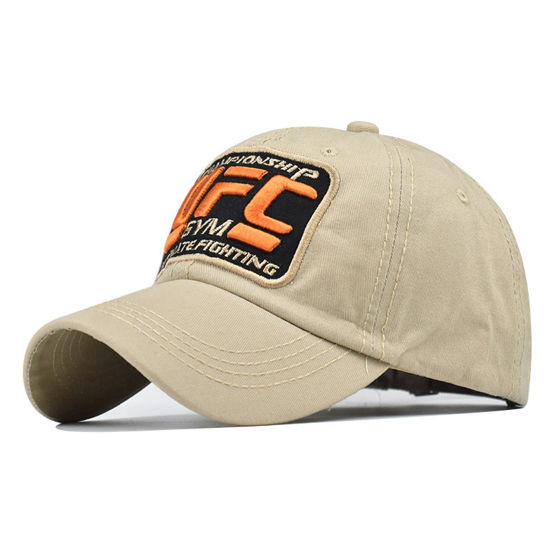 Mũ Lưỡi Trai Vải Cotton Thêu Chữ UFC Có Thể Điều Chỉnh Cho Nam Và Nữ