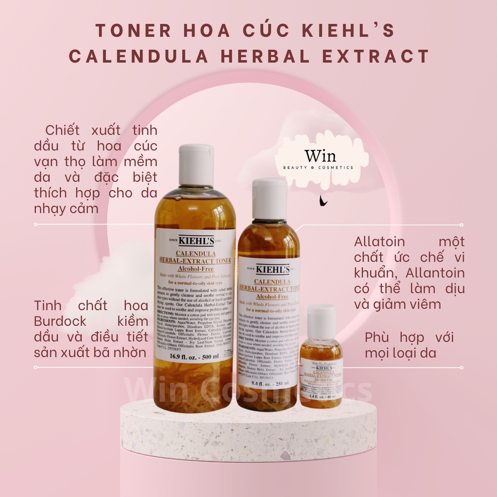 Toner hoa cúc Kiehl's Calendula Herbal Extract