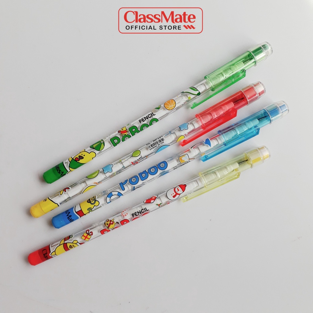 Hộp 20 Bút Chì Khúc Poboo CLASSMATE Nét Bút Mịn, Dùng Cho Bé Luyện Viết Chữ CL-NP101