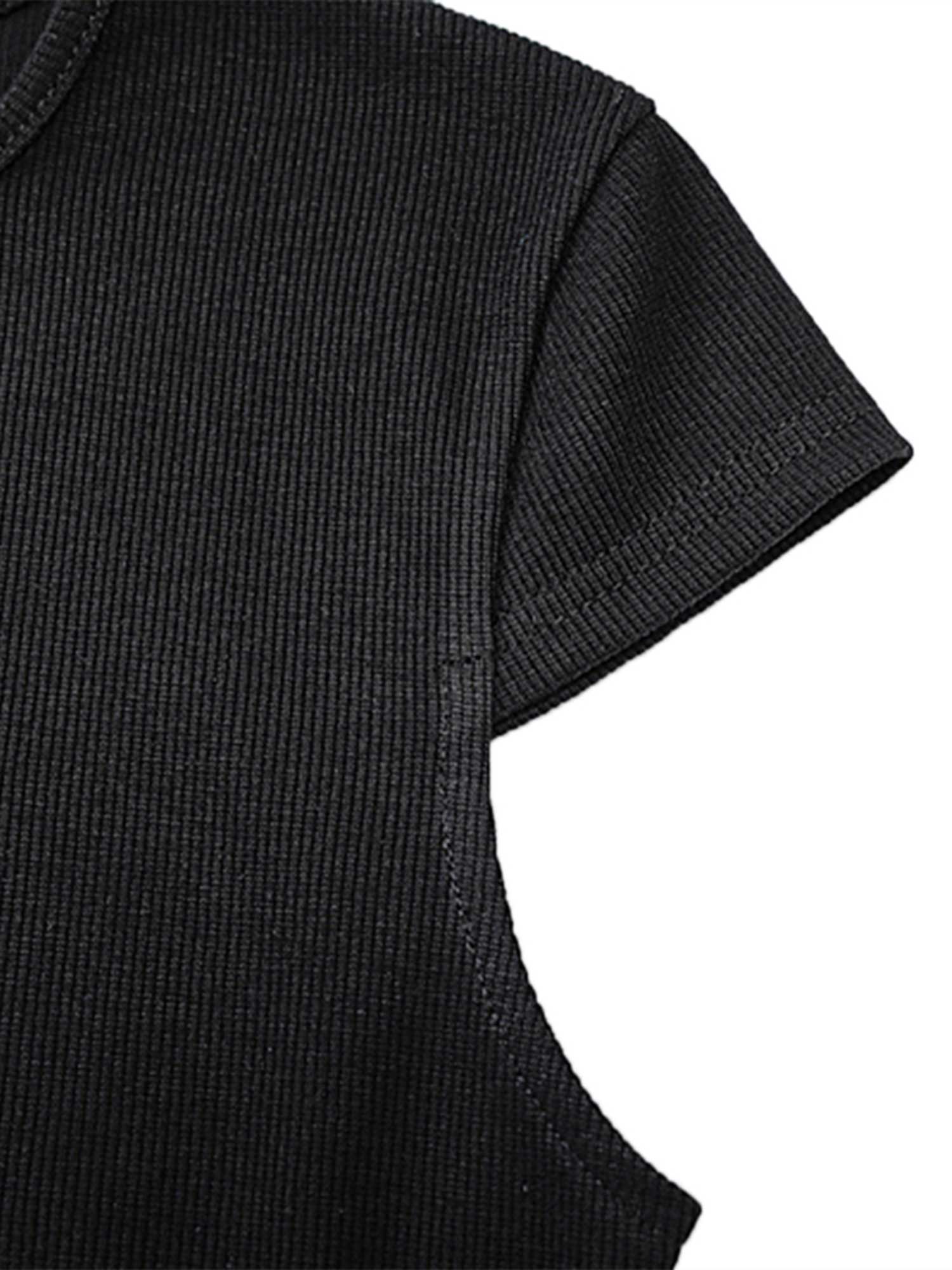 Đầm tay ngắn cổ tròn kiểu dáng thanh lịch cho nữ | BigBuy360 - bigbuy360.vn