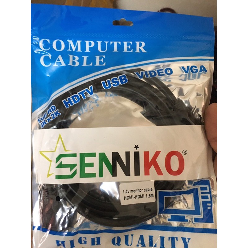 Dây Cáp HDMI 1.5m 3m 5m  10M SENNIKO 4K*2K  - HDMI To HDMI Hàng Chính Hãng