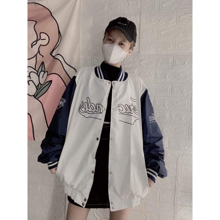 [ HÌNH THẬT 100% ] Áo Khoác Dù Unisex Nam Nữ Bomber Form Rộng In Chữ Siêu Chất Cực Hot - ĐĂNG QUANG FASHION