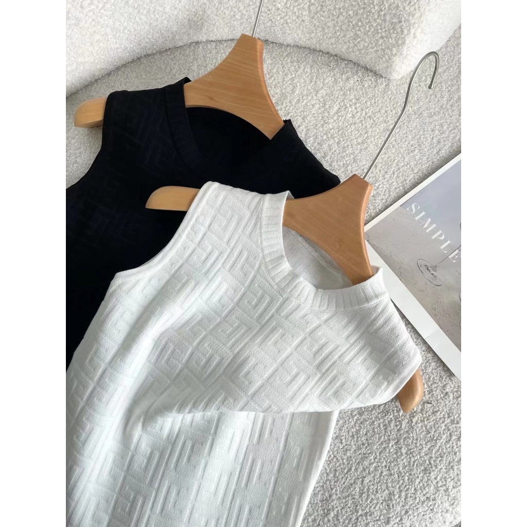 Đầm ôm cổ tròn màu sắc đơn giản thời trang mùa hè quyến rũ cho nữ