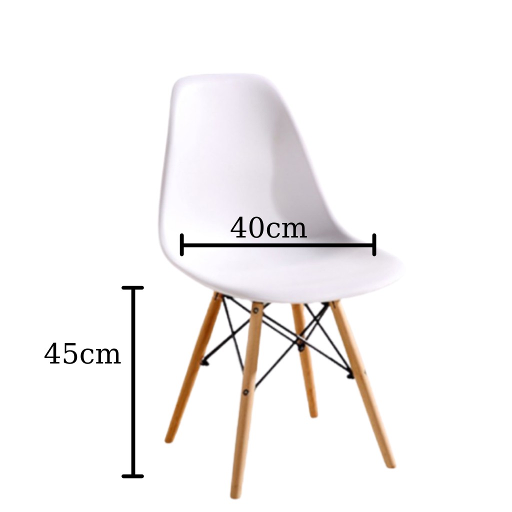 Ghế Eames, Ghế ngồi làm việc, cafe, ngồi ăn, ghế ban công[CHÂN GỖ SỒI CHẮC CHẮN]