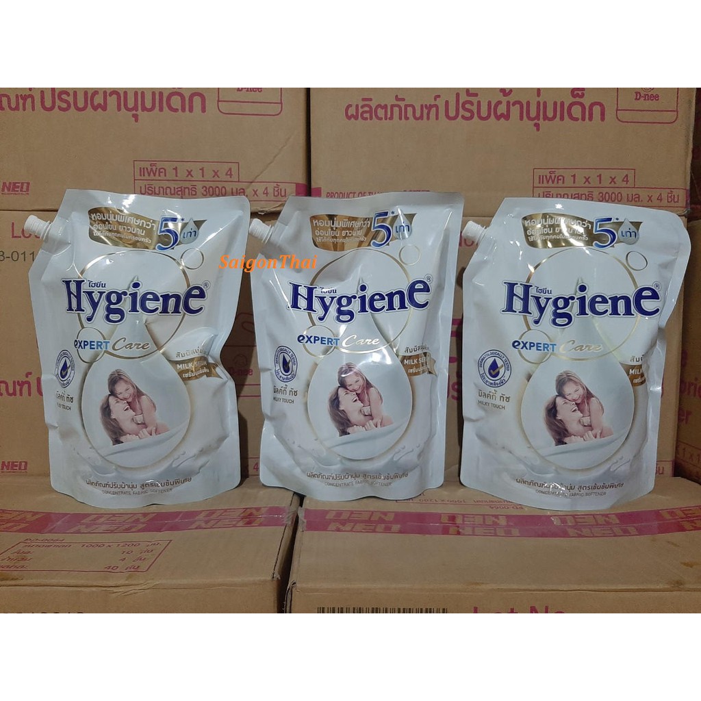 (SGT) Nước xả vải Hygiene màu trắng đậm đặc túi 1.3 lít