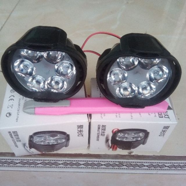 2 ĐÈN TRỢ SÁNG L6 XE MÁY XE ĐẠP ĐIỆN SIÊU SÁNG
