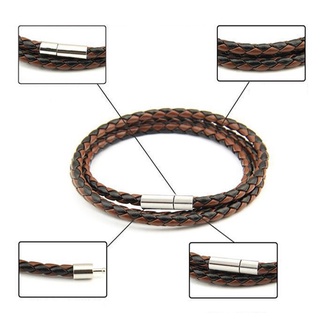 Vòng Tay Da Bện Nhiều Lớp handmade