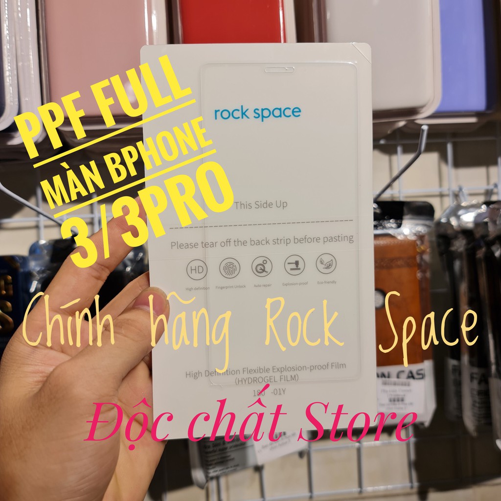 Ốp da nhiều màu Vsmart Live, Active , Joy 3, Joy 2+... Miếng dán PPF Chống Vân tay Rock Space mặt trước/ mặt lưn | Độc C