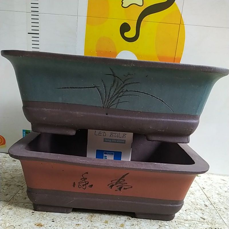 Chậu chữ nhật Trung Quốc - Chậu trồng cây cảnh, bonsai - E3 Audio Miền Nam