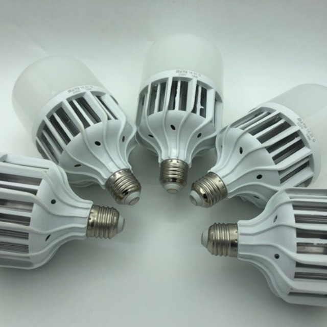 Đèn Led, Bóng Đèn Led Bulb Tròn Có Tản Nhiệt Nhôm 10W - 18W