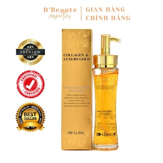 Tinh chất dưỡng trắng 3W Clinic Collagen & Luxury Gold Revitalizing Comfort Gold Essence 150ml - Hàn Quốc Chính Hãng