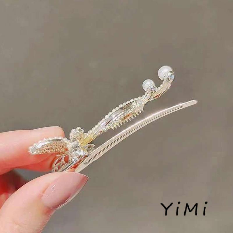 Kẹp Tóc Hình Bướm Đính Ngọc Trai Nhân Tạo Xinh Xắn