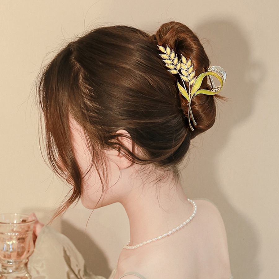 Kẹp Tóc Hoa Lớn Bằng Hợp Kim Thời Trang Cho Nữ