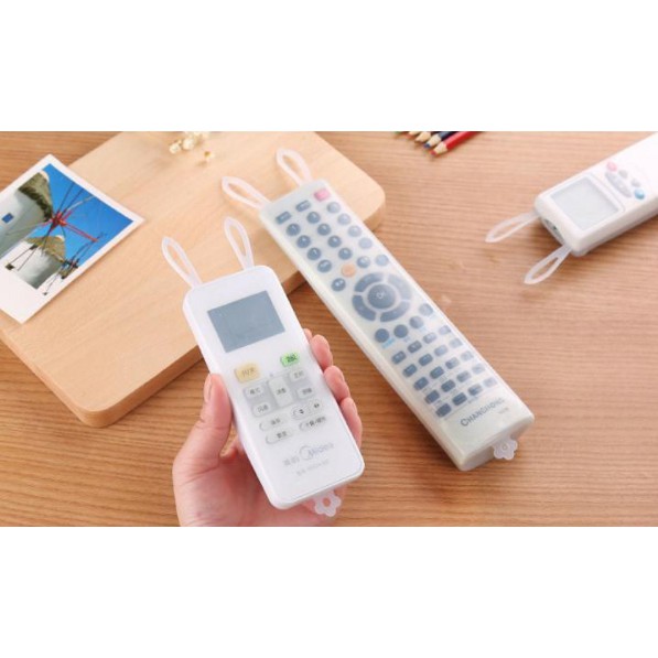 Bộ 2 Bọc Remote Tivi, Điều Hòa Bằng Nhựa Silicon Dẻo Trong Suốt Hình Tai Thỏ - Dumi Shop
