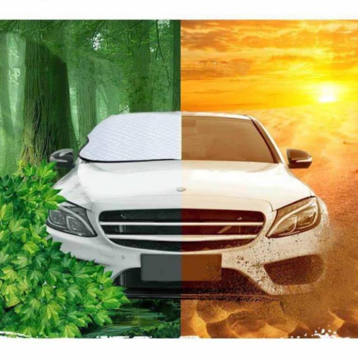 Tấm che nắng kính lái ô tô 3 lớp tráng bạc