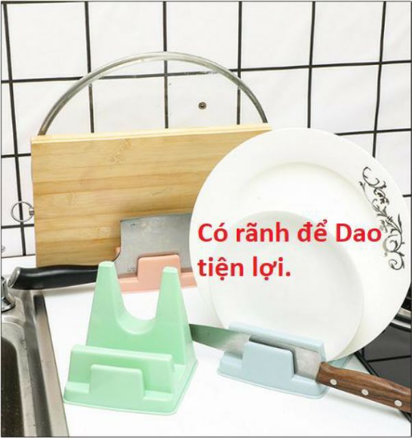 Khay gác Nắp Nồi đa năng. Kệ gác Vung nồi gác Dao thớt nắp nồi tiện dụng khi nấu