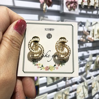 Khuyên tai CD đính hạt