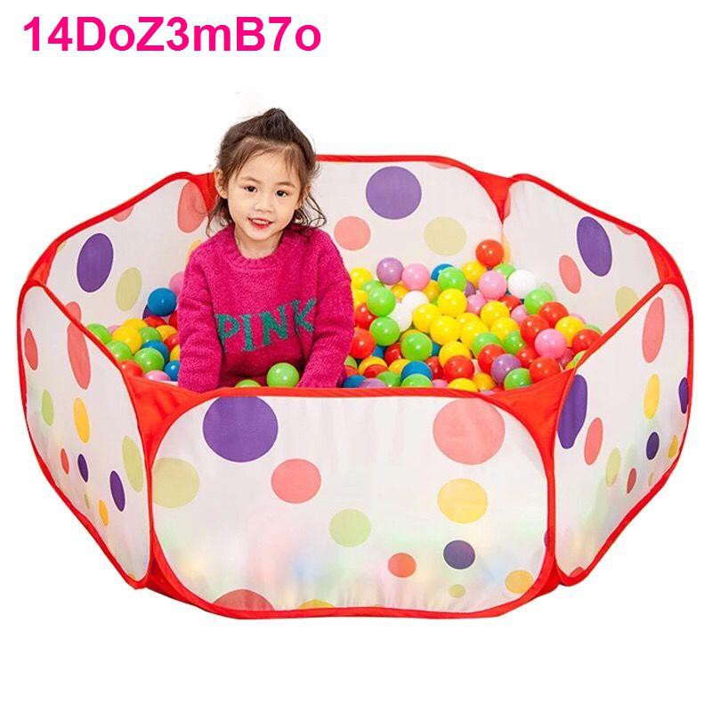 [Super Saver] Ocean Ball Pool Đồ chơi trẻ em bằng cát Hồ bơi có hàng rào Bobo Bóng màu Nhà lều thể gập lại <