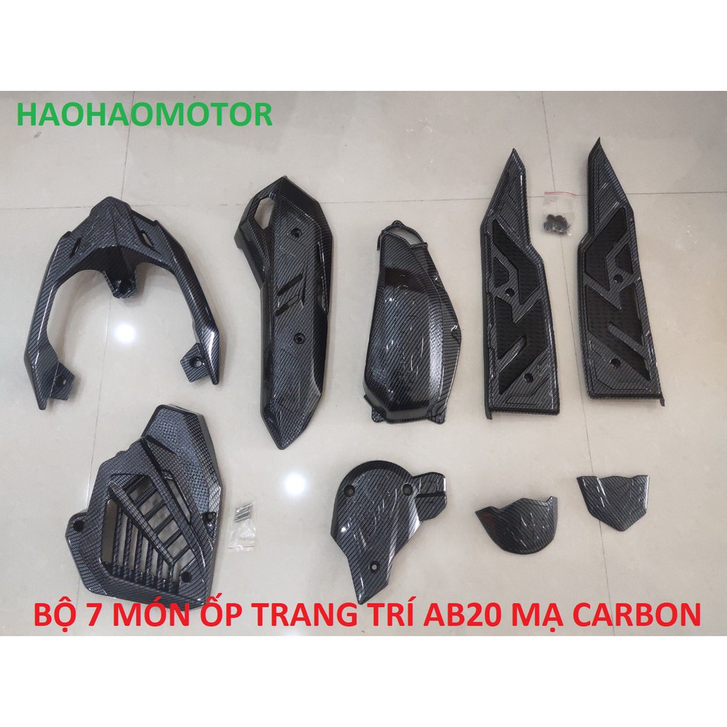 Ốp trang trí Carbon Airblade2020 - Combo 8 món
