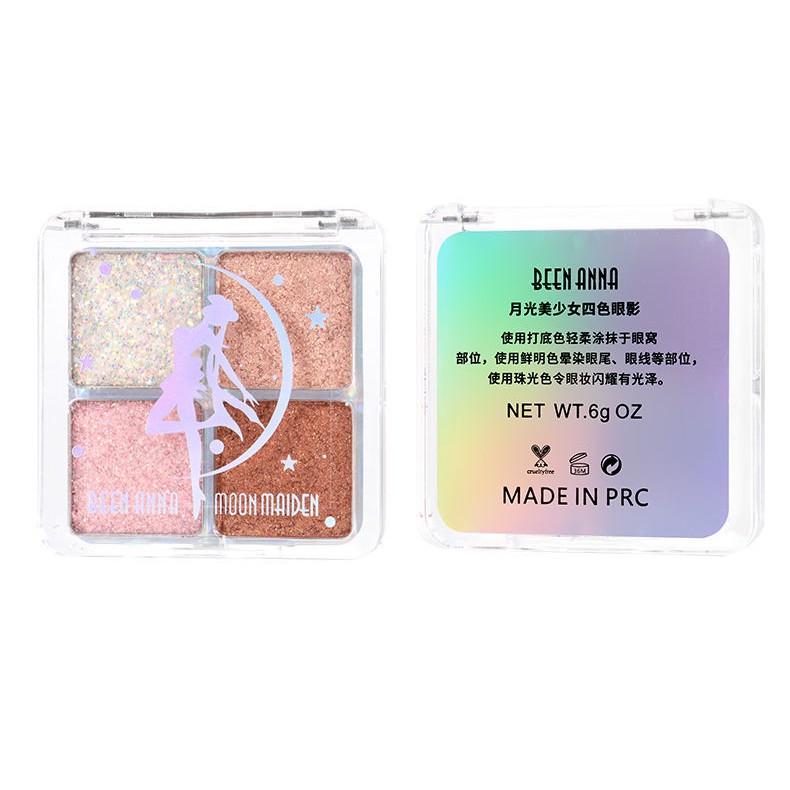 [Hàng mới về] Hộp Phấn Mắt Bốn Màu Huỳnh Quang Lấp Lánh | BigBuy360 - bigbuy360.vn