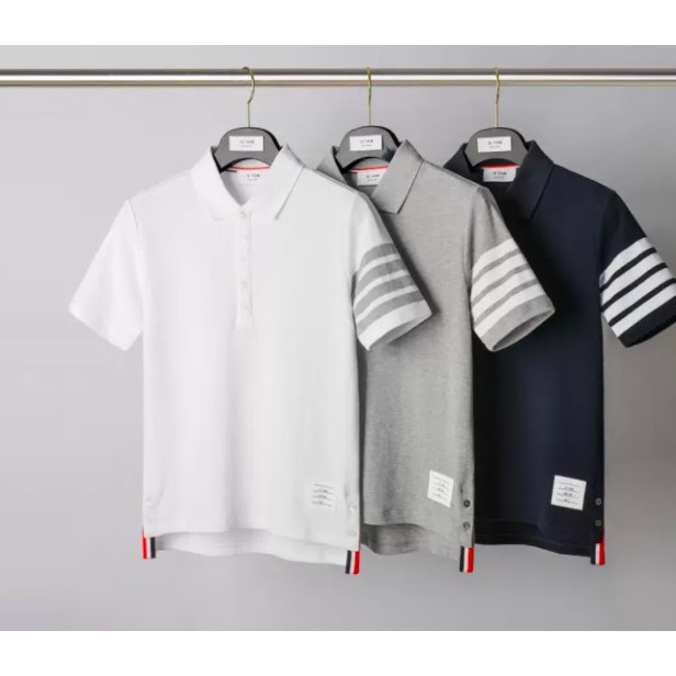 Áo Polo nam Thom Browne, vải cá sấu xuất xịn, sang trọng,lịch lãm Young Souls