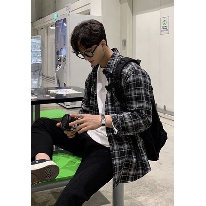 Áo sơ mi flannel 2hand unisex nam nữ