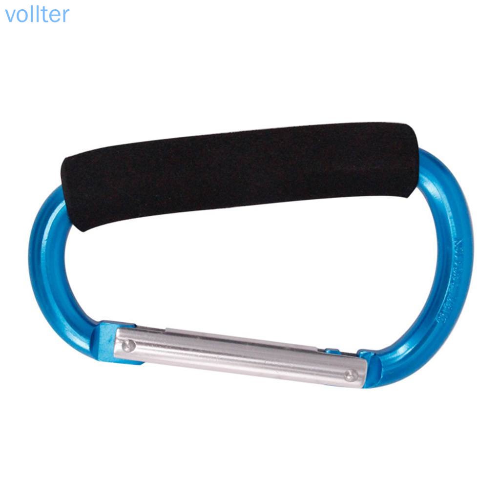 Móc Treo Đồ Hình Chữ D Bằng Hợp Kim Nhôm Cỡ Lớn Có Tay Cầm Hình Chữ D Có Nút Bấm Tiện Dụng Màu Sắc