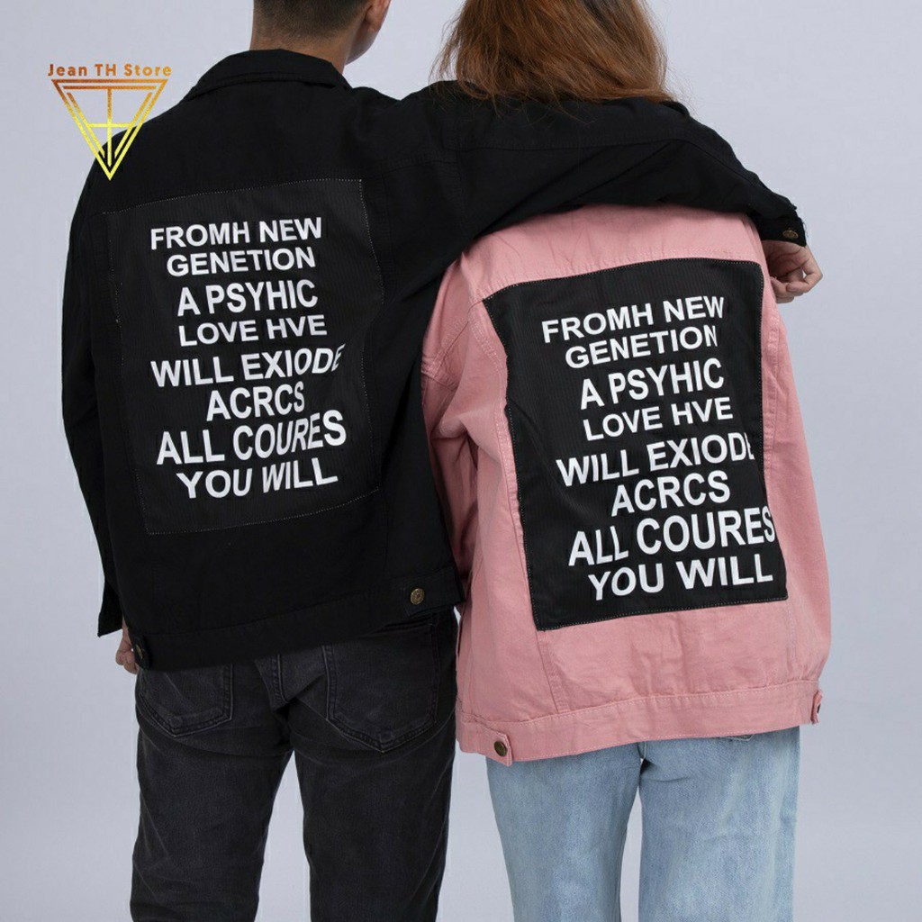 Áo Khoác Kaki Nam Nữ In Chữ (6 Màu) Form Rộng Hàn Quốc From New | BigBuy360 - bigbuy360.vn