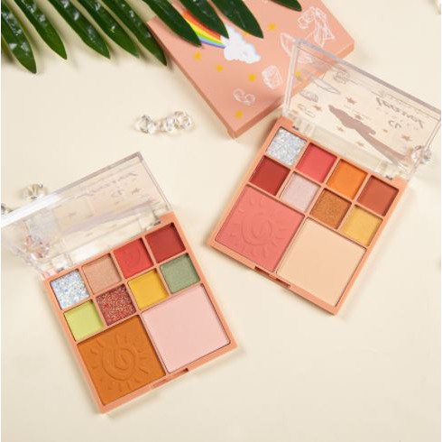 Bảng phấn mắt CANLEN Rainbow Travel 10 màu không thấm nước XMB013 | BigBuy360 - bigbuy360.vn