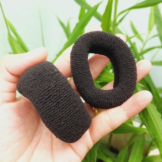 Túi 5 thun cột tóc màu đen giản nhiều (bản 2.5-3cm)