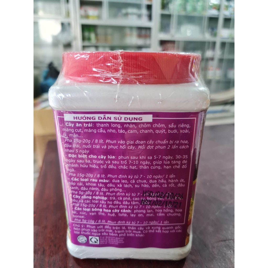 PHÂN BÓN LÁ BIẾN VÀNG THÀNH XANH DƯỠNG HOA, ĐẬU TRÁI, PHÁT TRIỂN RỄ BLOOM 10-60-10+TE HỘP 565 gram