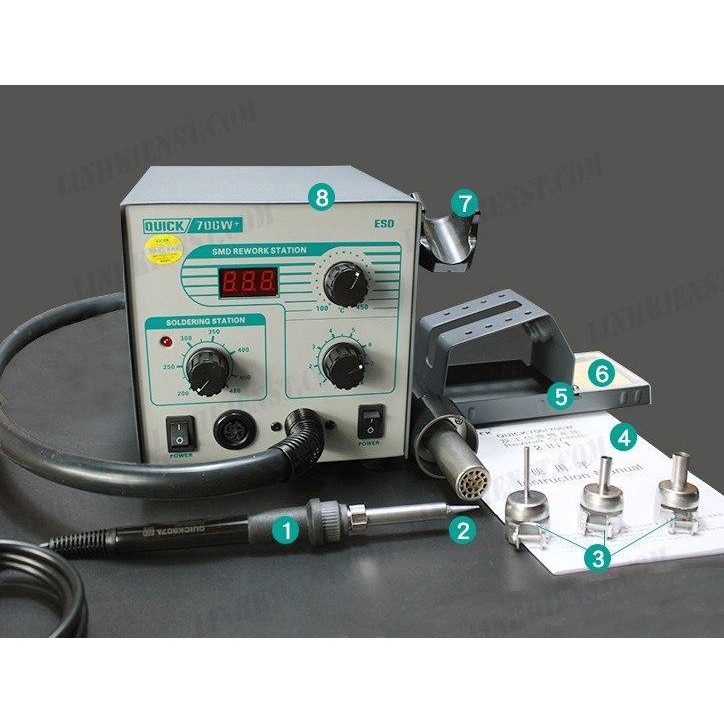 Máy khò + hàn Quick 706W+ 2in1 - Hàng chính hãng tem vàng
