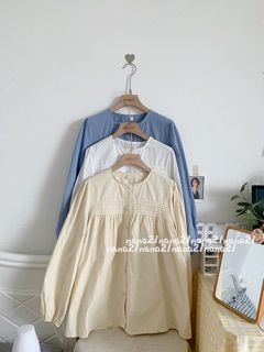 Sơ mi babydoll 1 hàng khuy