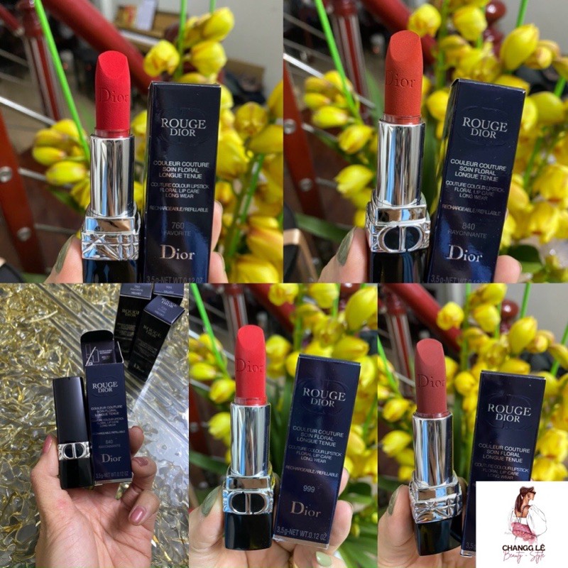 ( 5 Màu ) Son DIOR Rouge Velvet Của Nữ