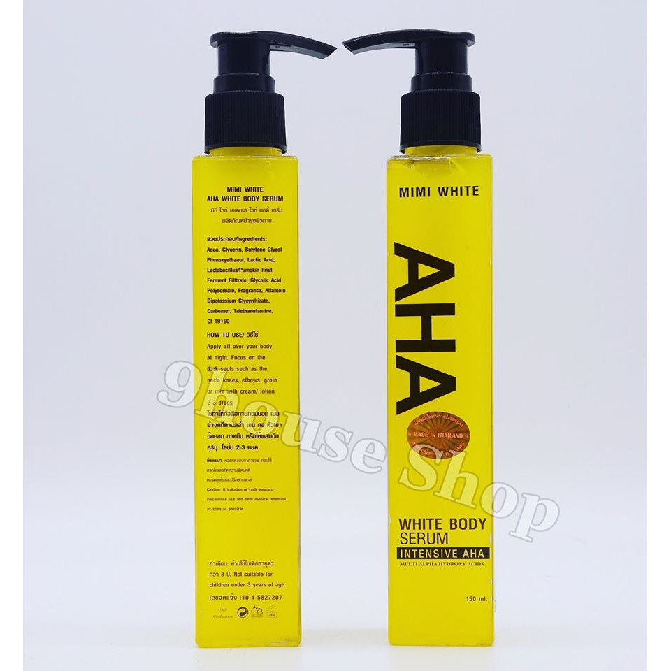 (MIMI WHITE 150ML) 01 Chai Serum AHA Trắng Da Toàn Thân Thái Lan