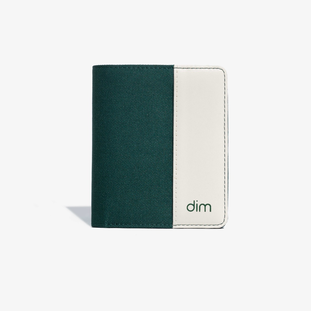 Ví vải phối da unisex DIM Fiber Wallet Đứng - 3 màu