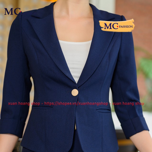 Áo Blazer Vest Kiểu Dáng Công Sở Đẹp Mc Fashion Đỏ, Đen, Xanh Tím Than Tav392 | BigBuy360 - bigbuy360.vn