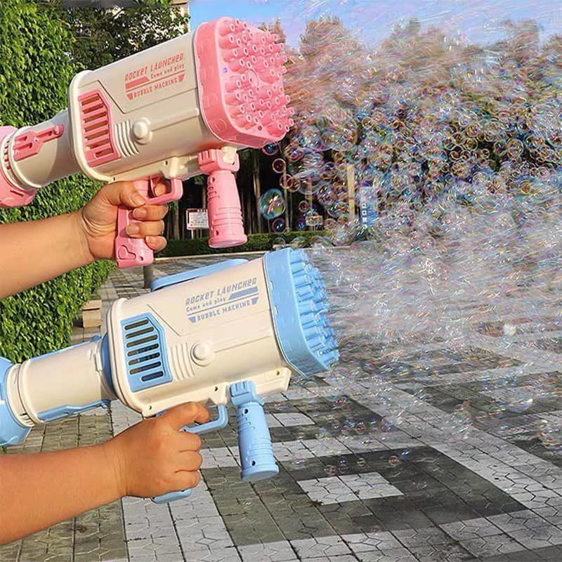 Súng bắn bong bóng xà phòng 32 nòng siêu mạnh chạy bằng pin