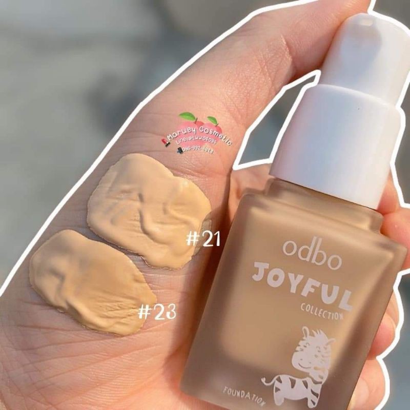 Kem Nền Kiềm Dầu Lâu Trôi Tông Tự Nhiên Odbo Joyful Foundation OD445 No.23