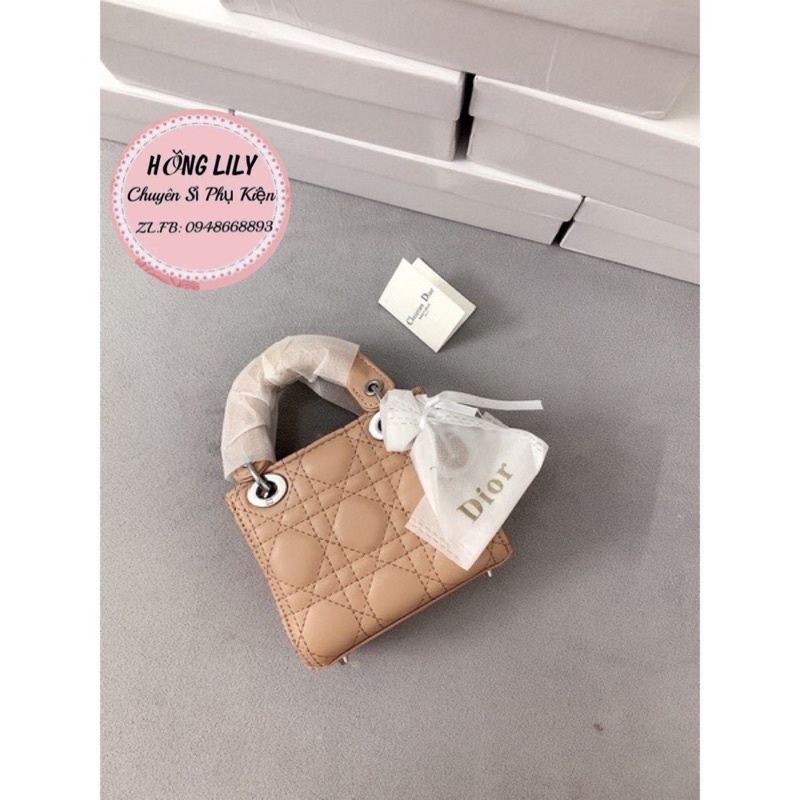 ❤️TÚI DIOR LADY DA Lì size 15 Mini ,full box t/495