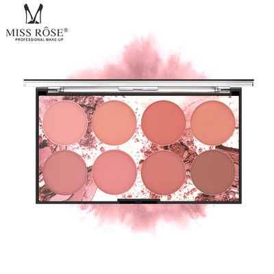 [Hàng mới về] Bảng phấn má hồng Miss Rose 8 màu trang điểm sáng da kháng nước lâu trôi | BigBuy360 - bigbuy360.vn